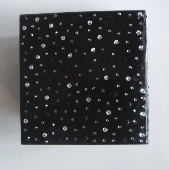MIKE+ALLY NYC Crystal Ebony Black Boutique Tissue Box Cover - Picture 12 of 12